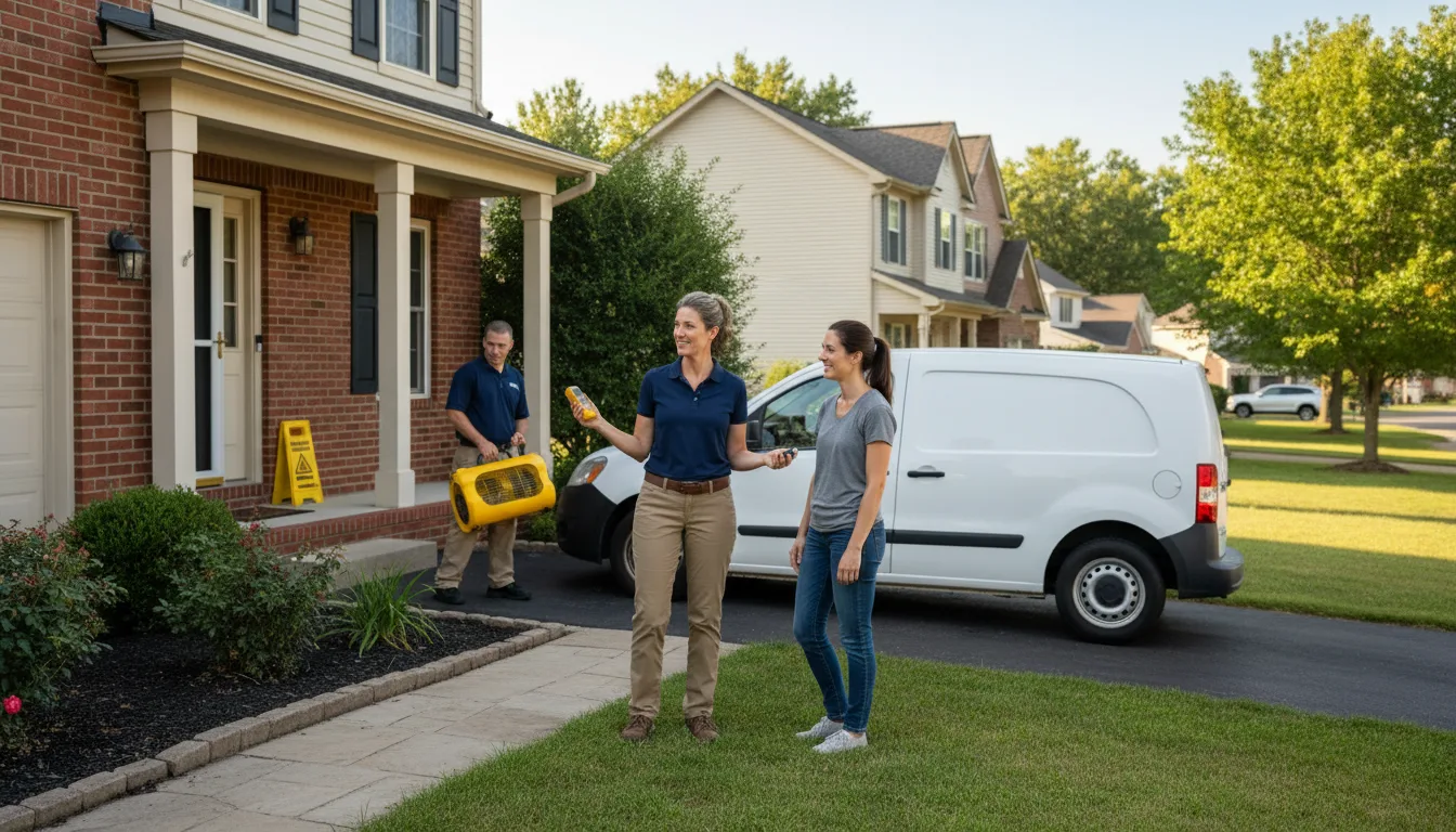 Residential water damage restoration in Saint Gabriel, LA